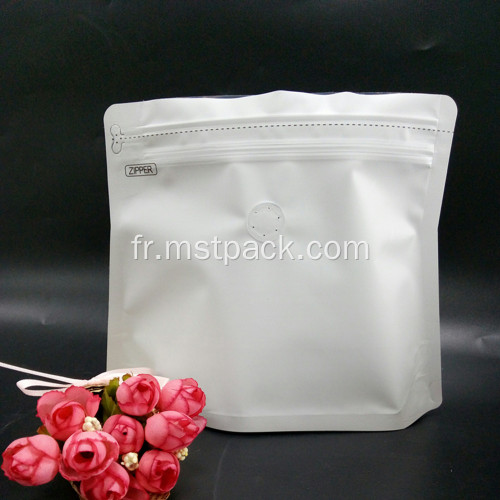 Sac en forme de sachet de dopack blanc